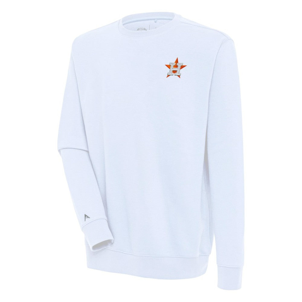 Houston Astros Antigua Victory Pullover Sweatshirt White