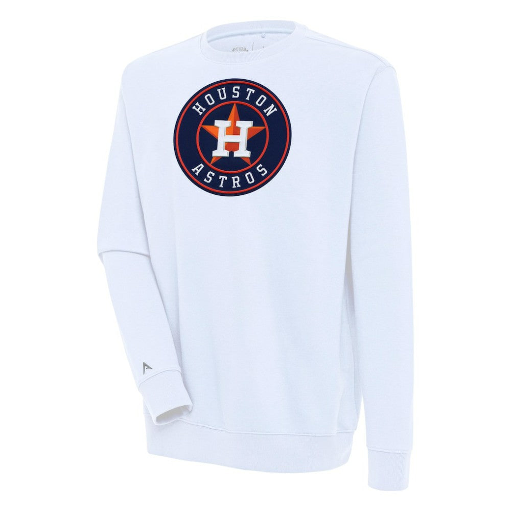 Houston Astros Antigua Victory Pullover Sweatshirt White