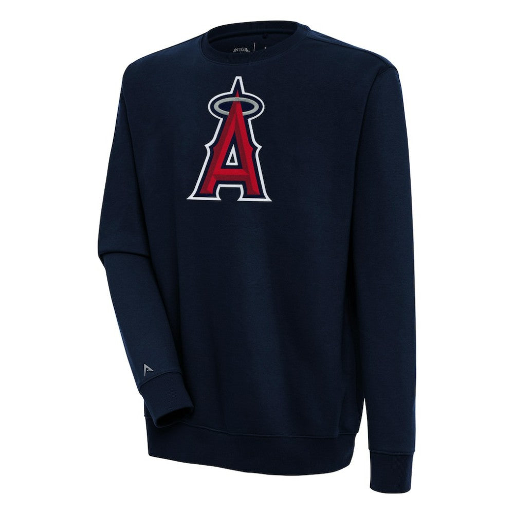 Los Angeles Angels Antigua Victory Pullover Sweatshirt Navy