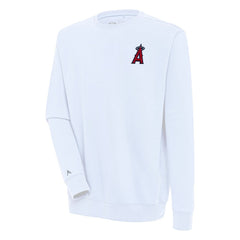 Los Angeles Angels Antigua Victory Pullover Sweatshirt White