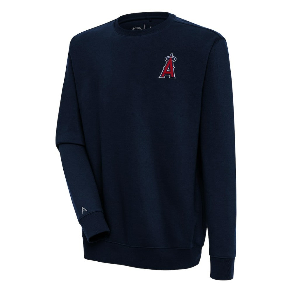 Los Angeles Angels Antigua Victory Pullover Sweatshirt Navy