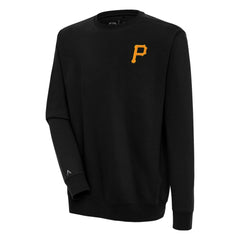 Pittsburgh Pirates Antigua Victory Pullover Sweatshirt Black