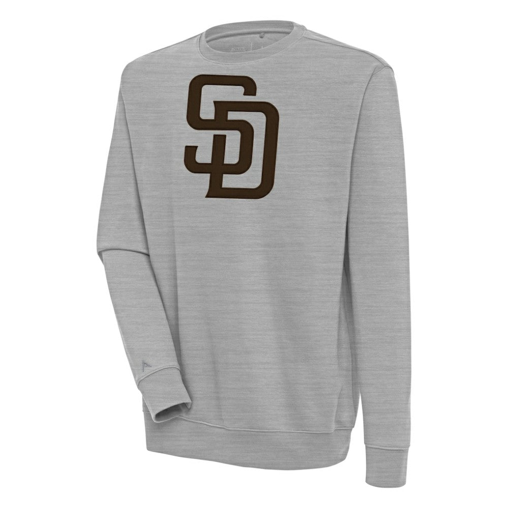 San Diego Padres Antigua Victory Pullover Sweatshirt Heather Gray