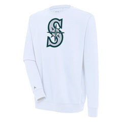Seattle Mariners Antigua Victory Pullover Sweatshirt White