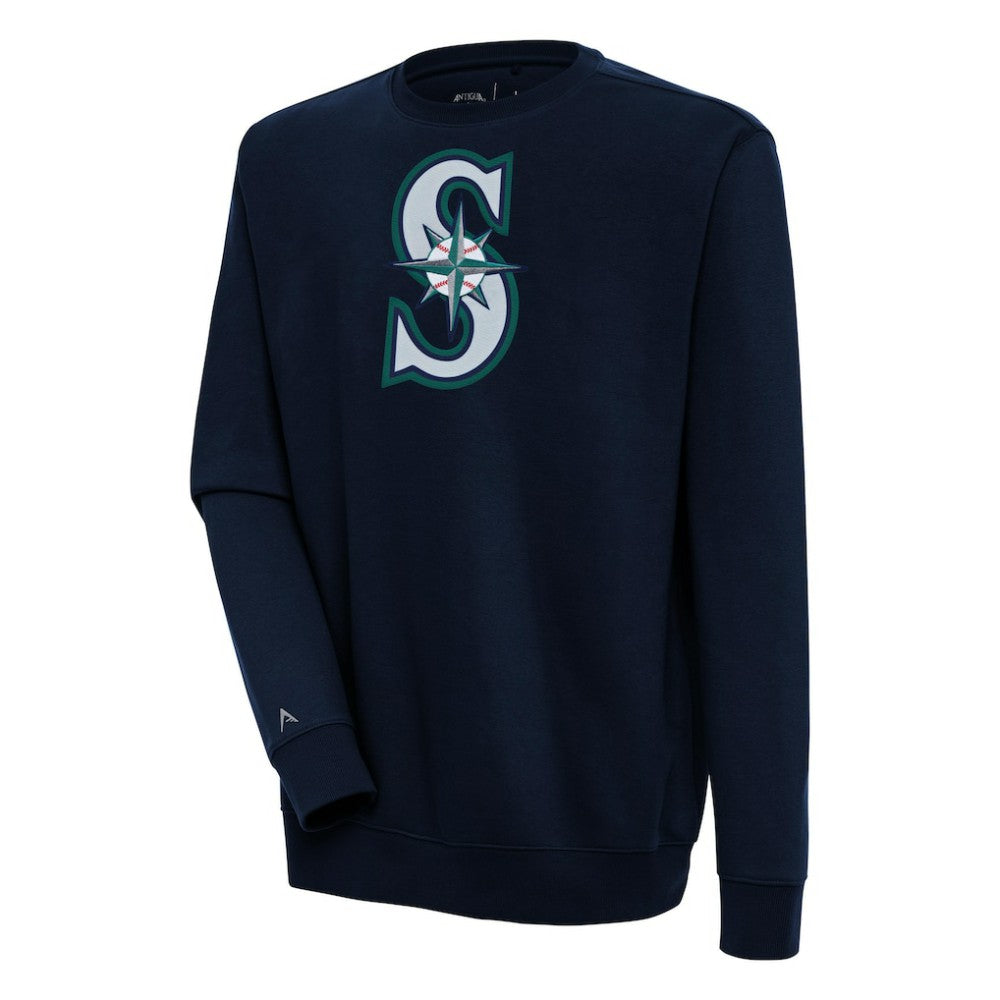 Seattle Mariners Antigua Victory Pullover Sweatshirt Navy
