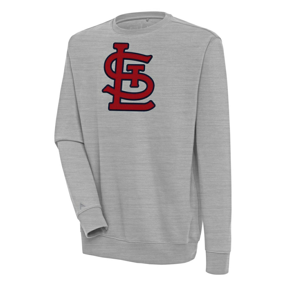 St. Louis Cardinals Antigua Victory Pullover Sweatshirt Heather Gray