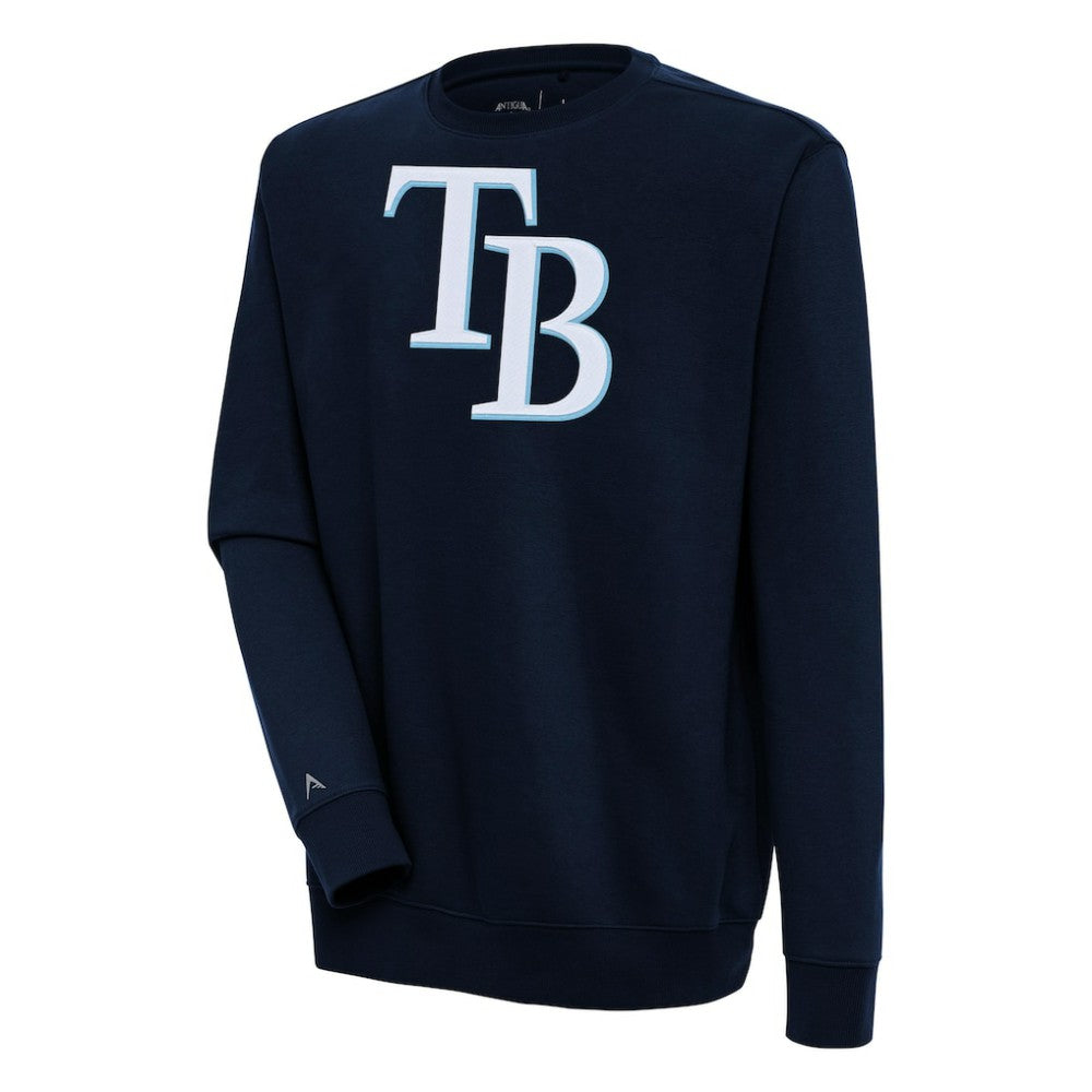 Tampa Bay Rays Antigua Victory Pullover Sweatshirt Navy