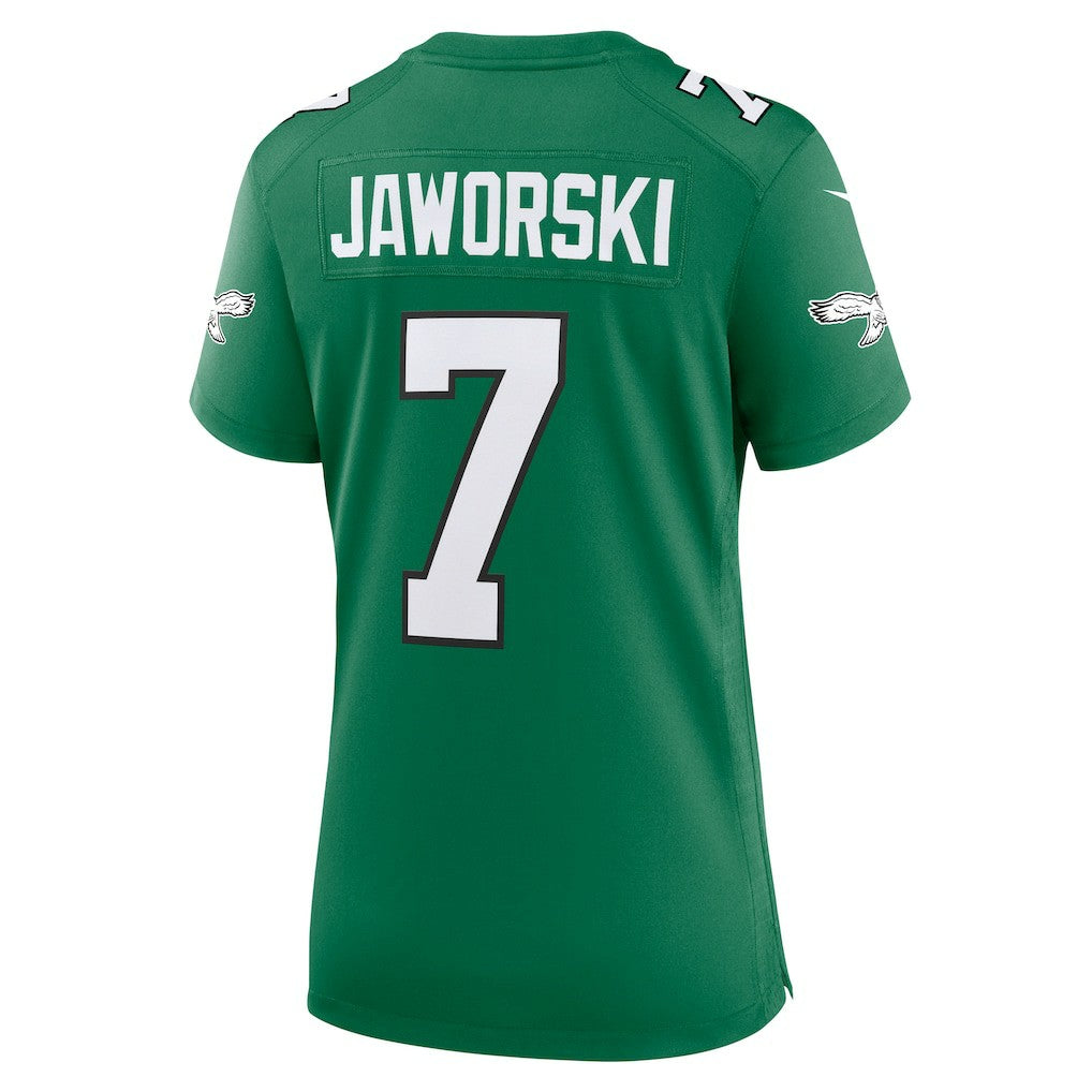 Ron Jaworski Philadelphia Eagles Women's Alternate Game Jersey - Kelly Green