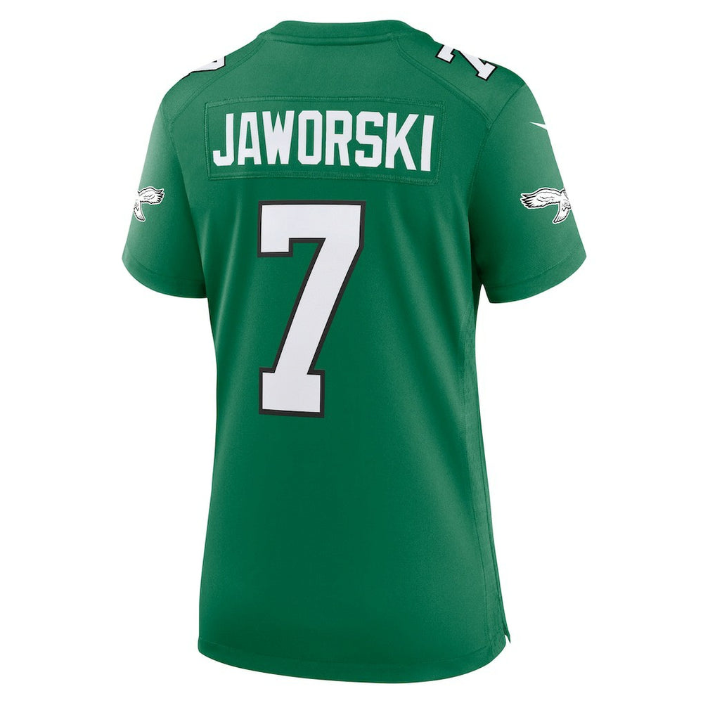Ron Jaworski Philadelphia Eagles Women's Alternate Game Jersey - Kelly Green