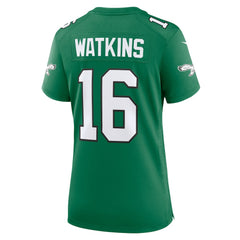 Quez Watkins Philadelphia Eagles Women's Alternate Game Jersey - Kelly Green