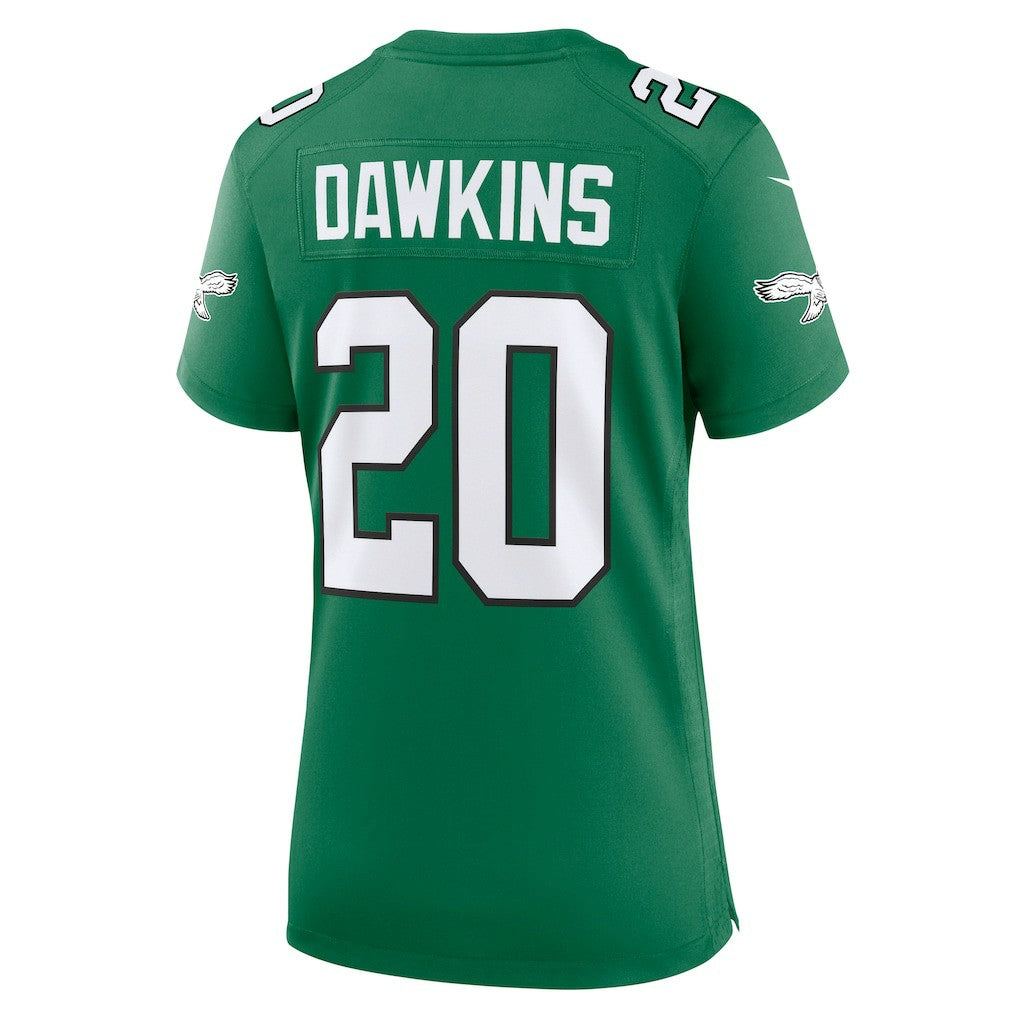 Brian Dawkins Philadelphia Eagles Women's Alternate Game Jersey - Kelly Green