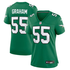 Brandon Graham Philadelphia Eagles Women's Alternate Game Jersey - Kelly Green