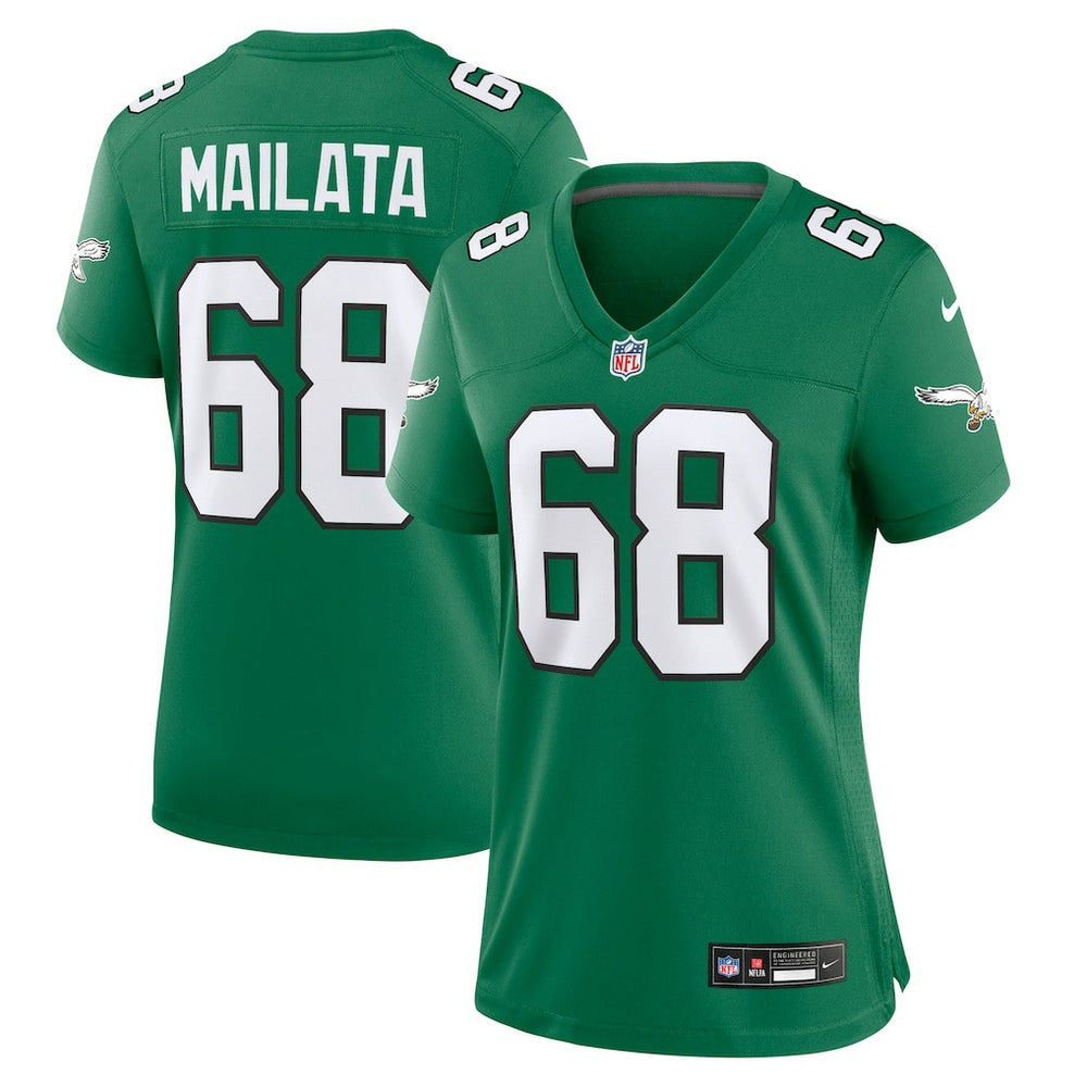 Jordan Mailata Philadelphia Eagles Women's Alternate Game Jersey - Kelly Green