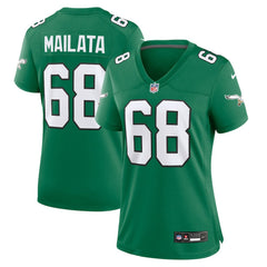 Jordan Mailata Philadelphia Eagles Women's Alternate Game Jersey - Kelly Green