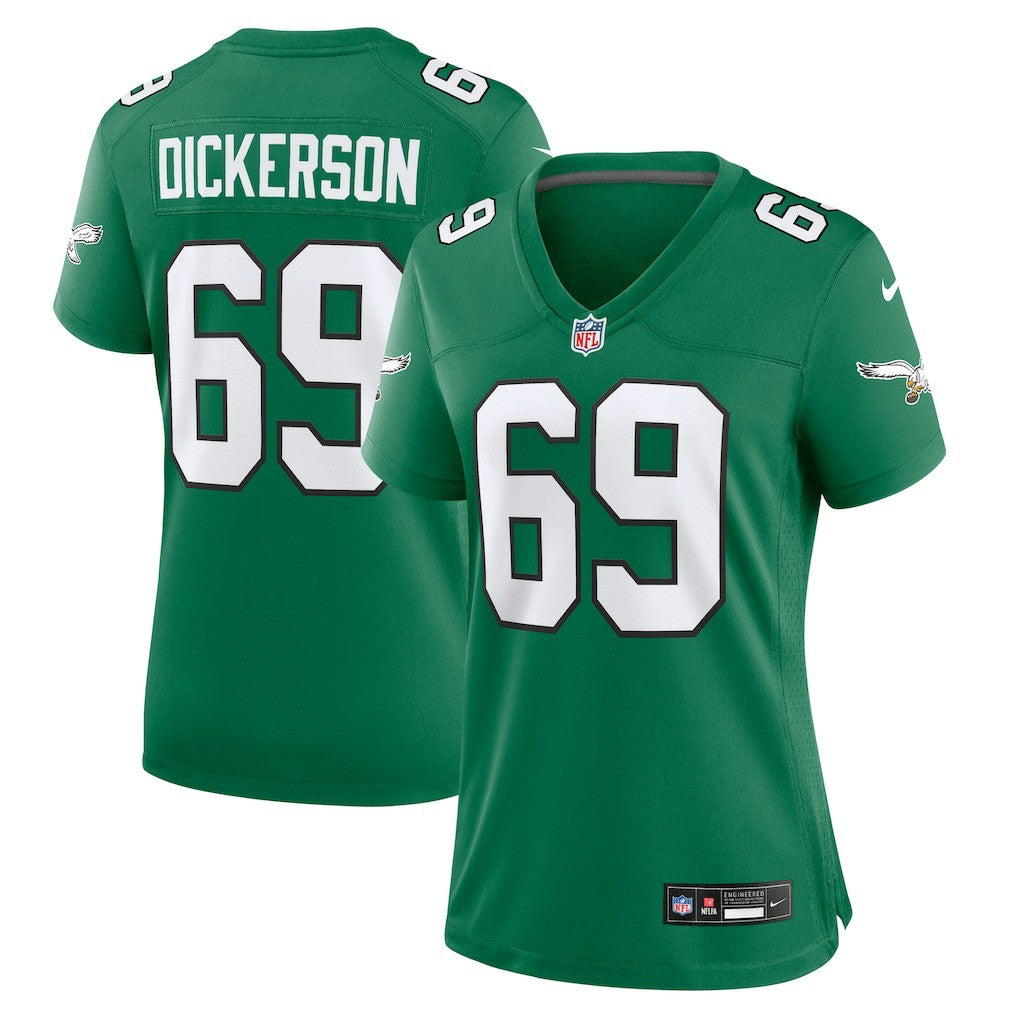 Landon Dickerson Philadelphia Eagles Women's Alternate Game Jersey - Kelly Green