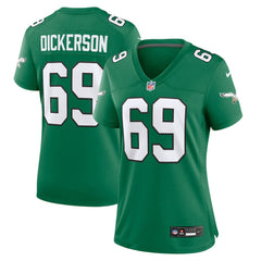 Landon Dickerson Philadelphia Eagles Women's Alternate Game Jersey - Kelly Green