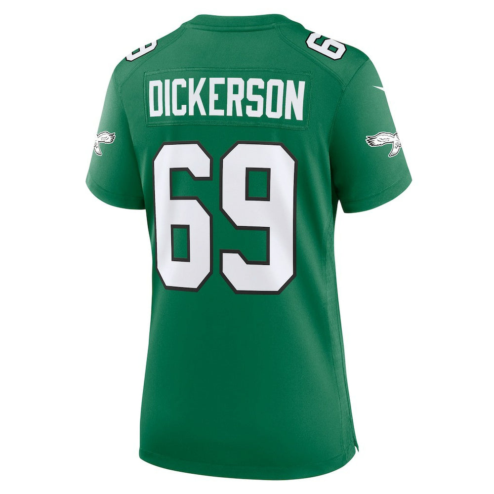 Landon Dickerson Philadelphia Eagles Women's Alternate Game Jersey - Kelly Green