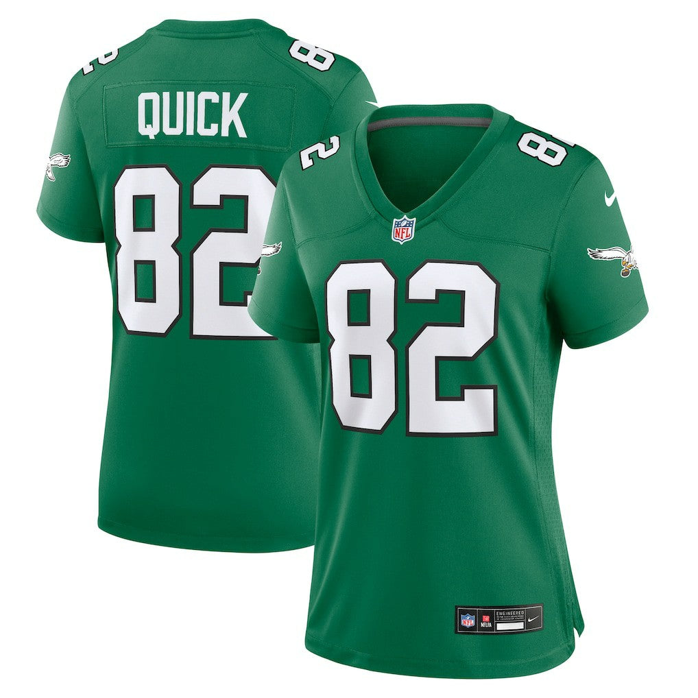 Mike Quick Philadelphia Eagles Women's Alternate Game Jersey - Kelly Green