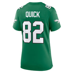 Mike Quick Philadelphia Eagles Women's Alternate Game Jersey - Kelly Green