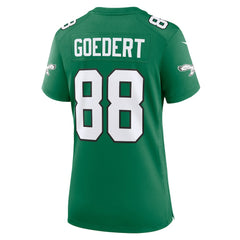 Dallas Goedert Philadelphia Eagles Women's Alternate Game Jersey - Kelly Green