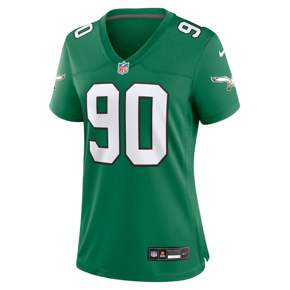 Jordan Davis Philadelphia Eagles Women's Alternate Game Jersey - Kelly Green