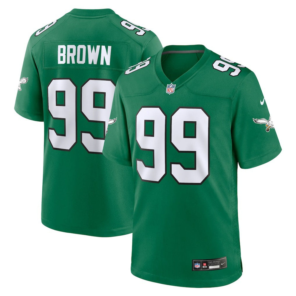 Jerome Brown Philadelphia Eagles Retired Player Alternate Game Jersey - Kelly Green