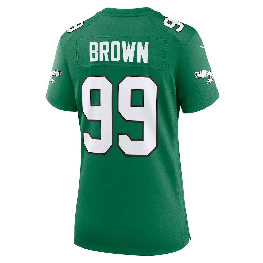 Jerome Brown Philadelphia Eagles Women's Alternate Game Jersey - Kelly Green