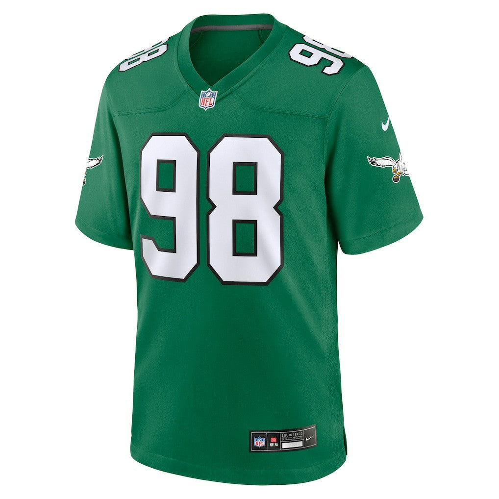 Jalen Carter Philadelphia Eagles Alternate Game Jersey - Kelly Green