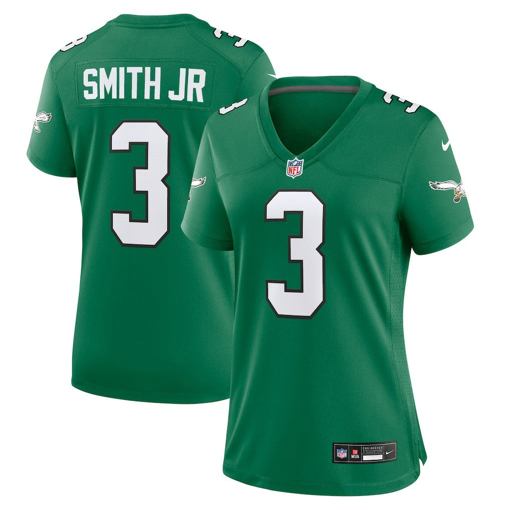 Nolan Smith Philadelphia Eagles Women's Alternate Game Jersey - Kelly Green