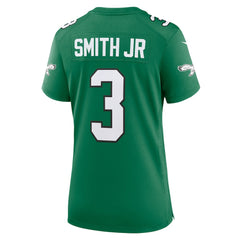 Nolan Smith Philadelphia Eagles Women's Alternate Game Jersey - Kelly Green