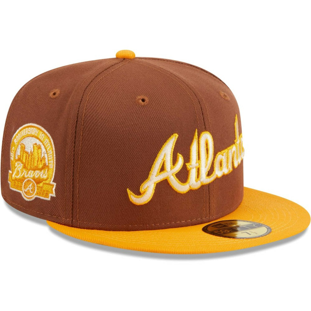 Atlanta Braves Tiramisu  59FIFTY Fitted Hat Brown | New Era