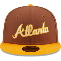 Atlanta Braves Tiramisu  59FIFTY Fitted Hat Brown | New Era