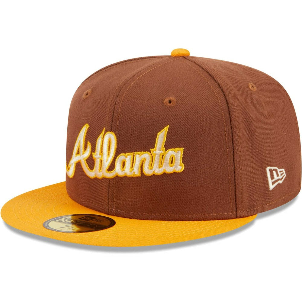 Atlanta Braves Tiramisu  59FIFTY Fitted Hat Brown | New Era