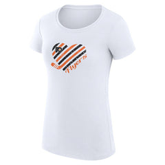 Philadelphia Flyers G-III 4Her by Carl Banks Women's Super-Slim Fit Lightweight Heart T-Shirt White