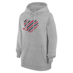 Florida Panthers G-III 4Her by Carl Banks Women's Heart Pullover Hoodie Heather Gray