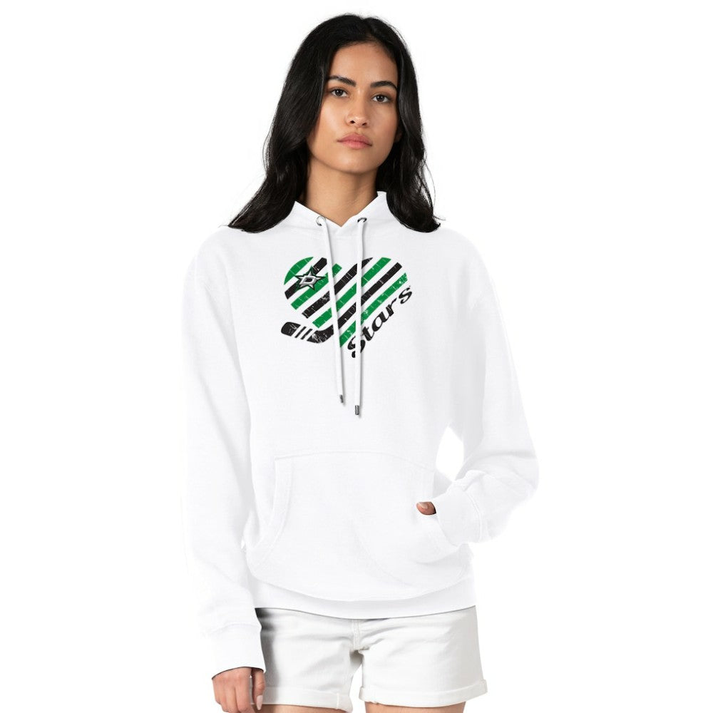 Dallas Stars G-III 4Her by Carl Banks Women's Heart Pullover Hoodie White