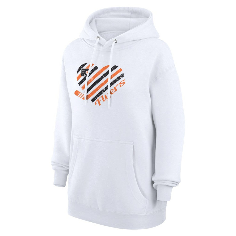 Philadelphia Flyers G-III 4Her by Carl Banks Women's Heart Pullover Hoodie White