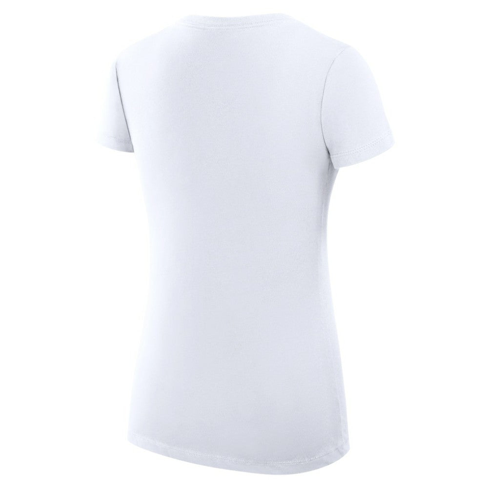 Florida Panthers G-III 4Her by Carl Banks Women's Super-Slim Fit Lightweight Heart V-Neck T-Shirt White