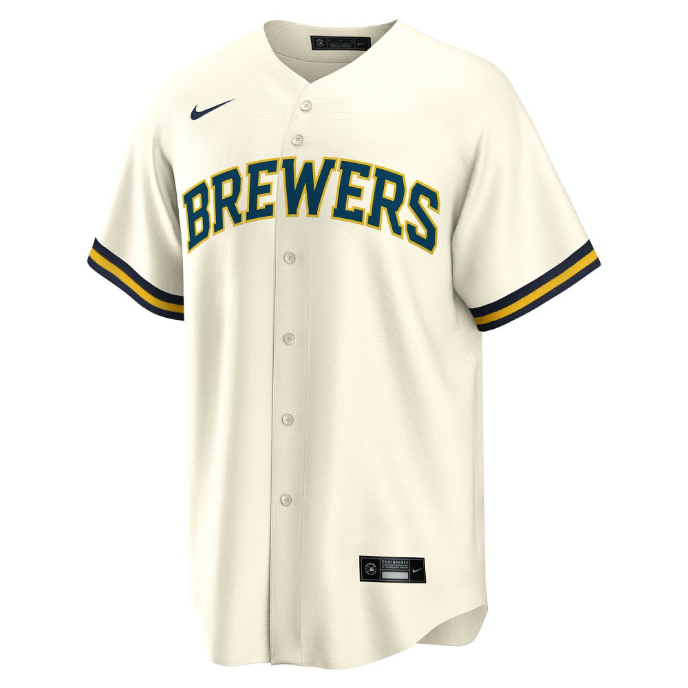 Sal Frelick Milwaukee Brewers Home Replica Player Jersey Cream | Nike