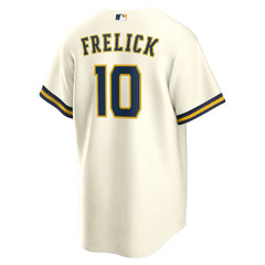 Sal Frelick Milwaukee Brewers Home Replica Player Jersey Cream | Nike