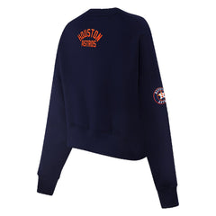Houston Astros Pro Standard Women's Painted Sky Pullover Sweatshirt Navy