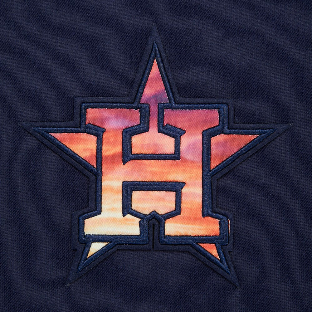 Houston Astros Pro Standard Women's Painted Sky Pullover Sweatshirt Navy