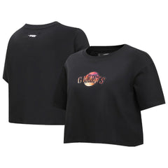 San Francisco Giants Pro Standard Women's Painted Sky Boxy Cropped T-Shirt Black