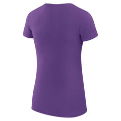 Colorado Rockies G-III 4Her by Carl Banks Women's Super-Slim Fit Lightweight Filigree Team T-Shirt Purple