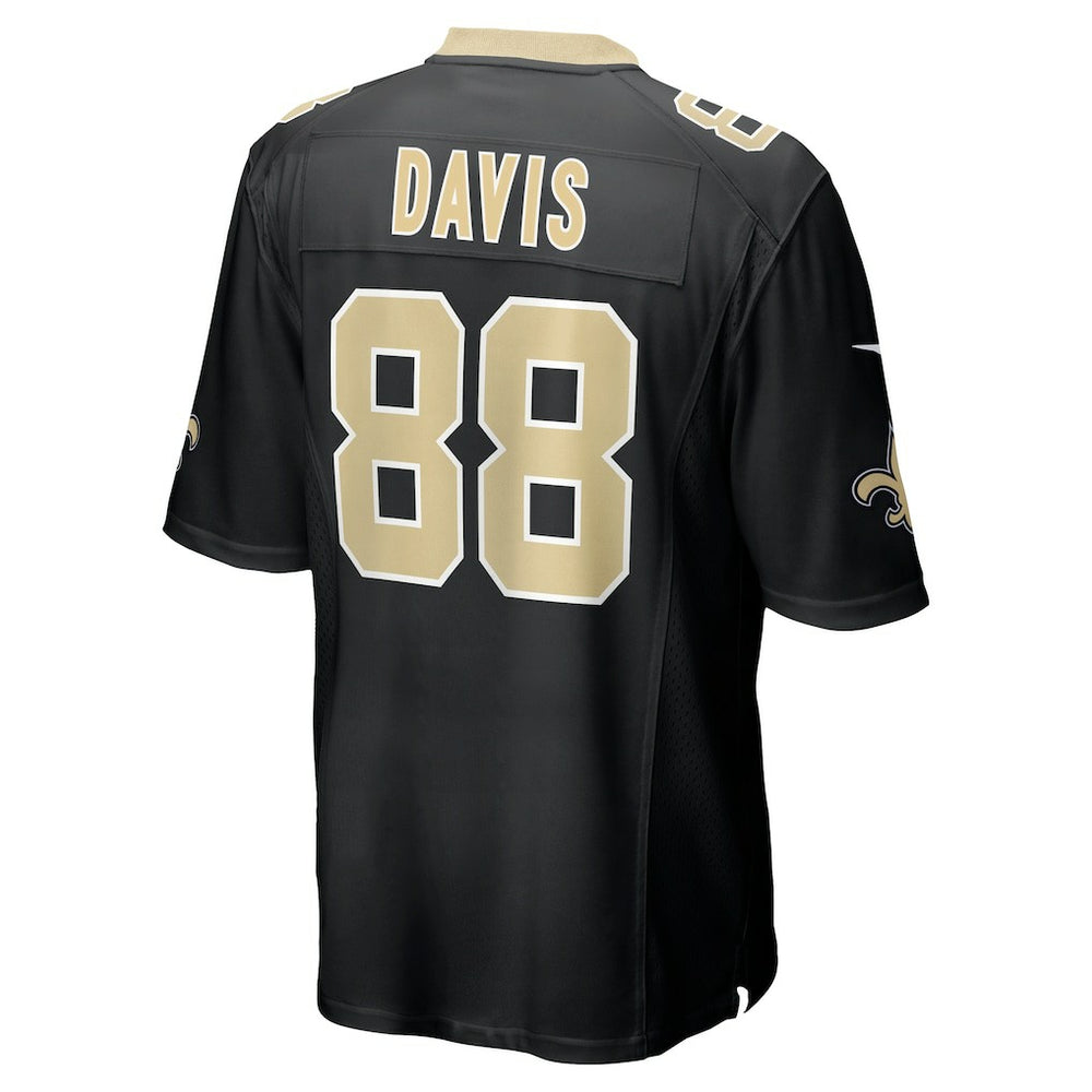 Shaquan Davis New Orleans Saints Game Jersey - Black