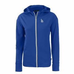 Los Angeles Dodgers Cutter & Buck Women's Daybreak Eco Recycled Full-Zip Hoodie Royal