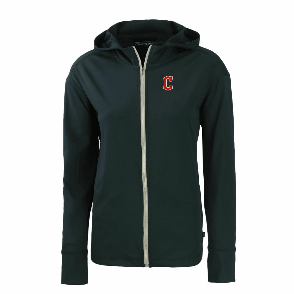 Cleveland Guardians Cutter & Buck Women's Daybreak Eco Recycled Full-Zip Hoodie Navy
