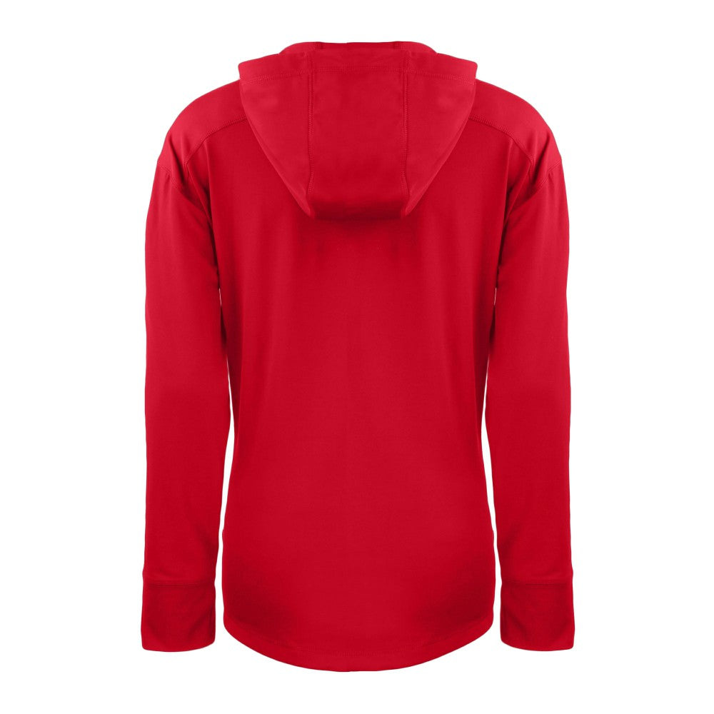 Cleveland Guardians Cutter & Buck Women's Daybreak Eco Recycled Half-Zip Hoodie Red