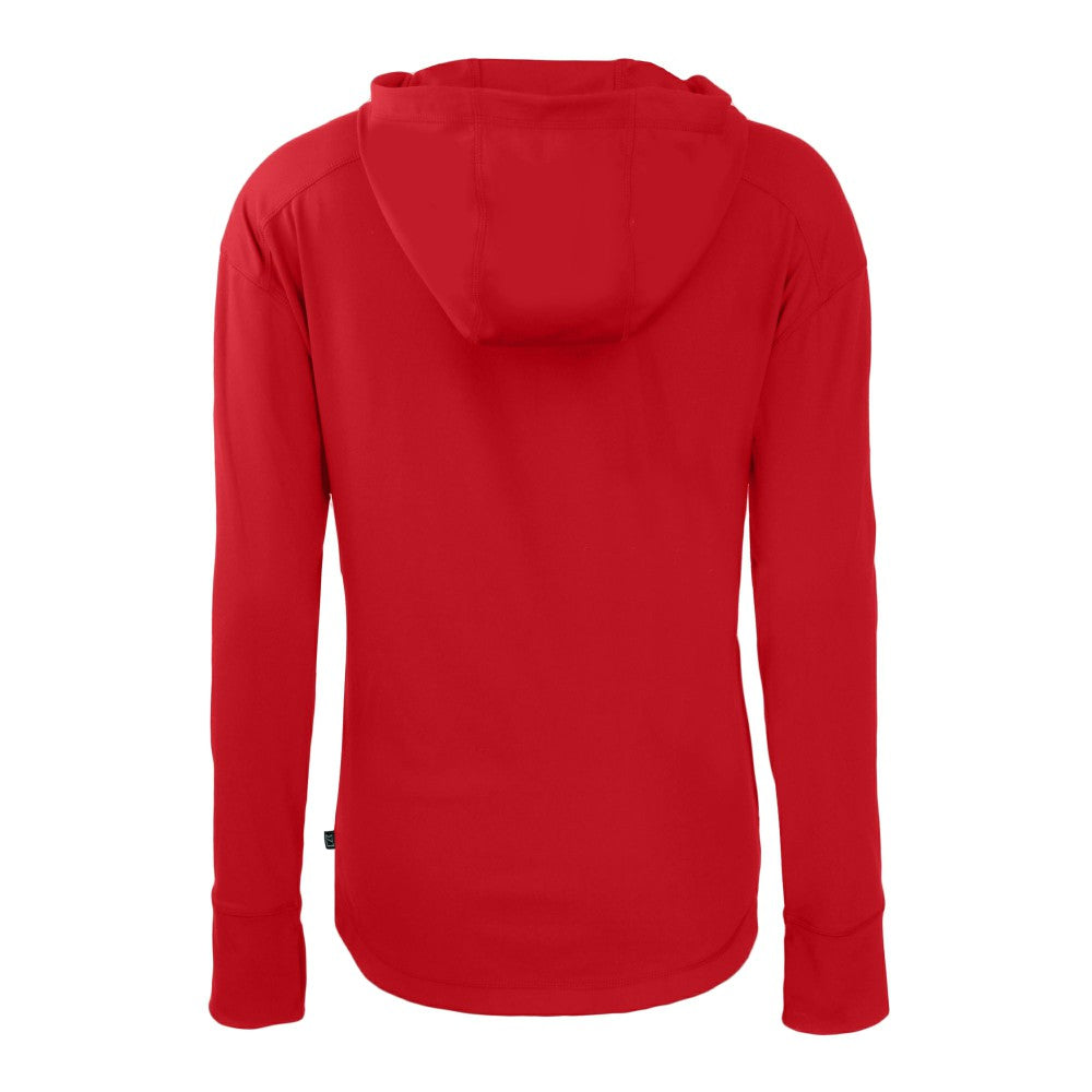 Cincinnati Reds Cutter & Buck Women's Daybreak Eco Recycled Full-Zip Hoodie Red