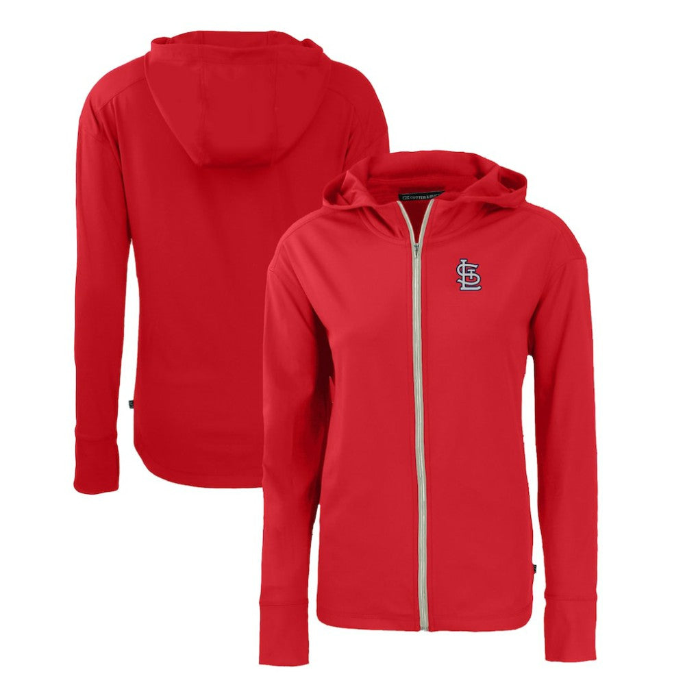 St. Louis Cardinals Cutter & Buck Women's Daybreak Eco Recycled Full-Zip Hoodie Red